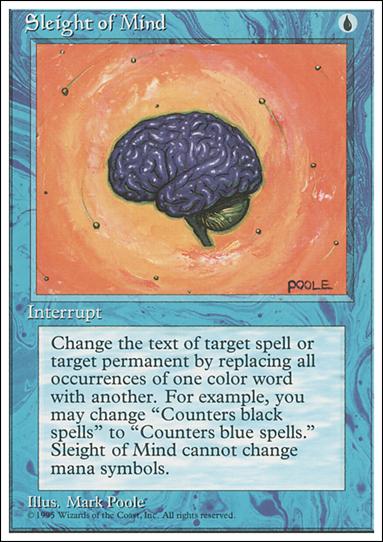 Magic the Gathering: 4th Edition (Base Set) card 102 Sleight of Mind