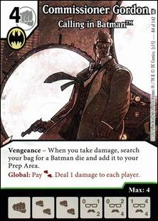 DC Comics Dice Masters World's Finest card 84 Commissioner Gordon: Calling in Batman