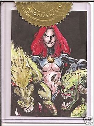 Women of Marvel (Case Incentives Subset) card 2 Warren Martineck Sketch Card