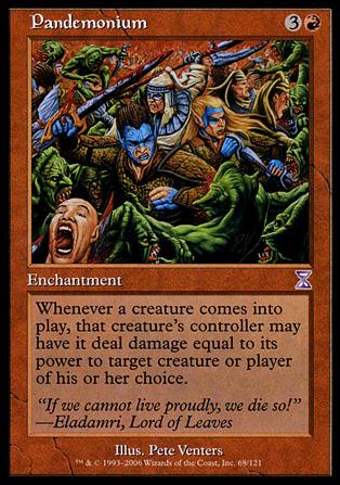 Magic the Gathering: Time Spiral (Timeshifted Subset) card 68 Pandemonium