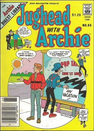 Jughead with Archie Digest Magazine issue 65-B Canadian Price Cover