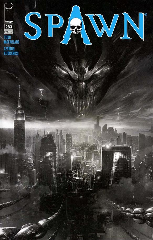 Spawn issue 283-B Francesco Mattina Black and White Cover