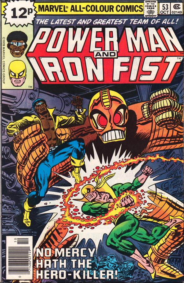 Power Man and Iron Fist (1978) issue 53-B UK Price Cover
