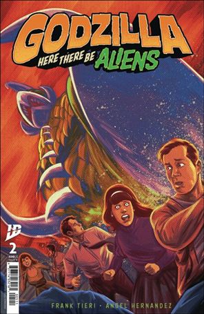 Godzilla: Here There be Aliens issue 2-B Ángel Hernández Cover