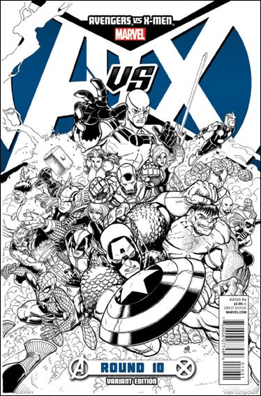 Avengers vs X-Men issue 10-E Nick Bradshaw 1:200 Sketch Cover