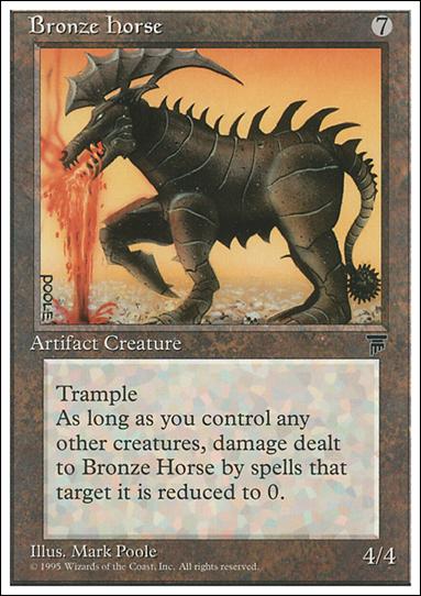 Magic the Gathering: Chronicles (Base Set) card 96 Bronze Horse