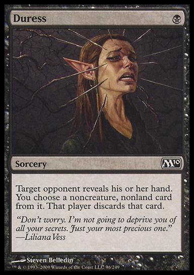 Magic the Gathering: 2010 Core Set (Base Set) card 96 Duress