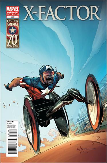 X-Factor (1986) issue 222-B Larry Stroman 1:20 "I Am Captain America" Cover