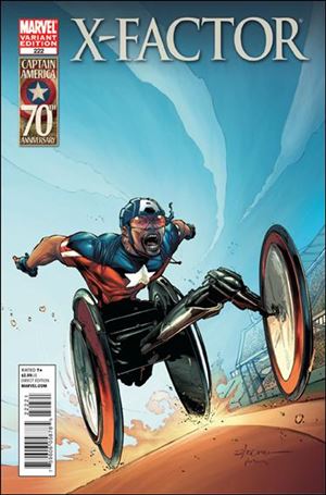 X-Factor (1986) issue 222-B Larry Stroman 1:20 "I Am Captain America" Cover