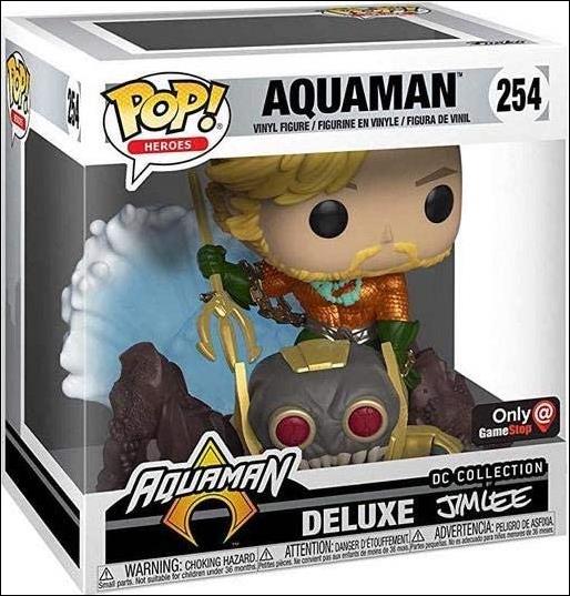 POP! Heroes figure 254 Aquaman Jim Lee Collection GameStop