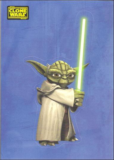 Star Wars: The Clone Wars Trading Card Stickers (Base Set) card 4 Yoda