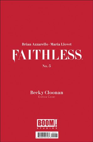 Faithless issue 5-B Becky Cloonan Polybagged Erotica Cover