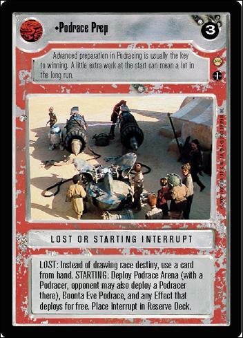 Star Wars: Tatooine Limited (Base Set) card 81 Podrace Prep