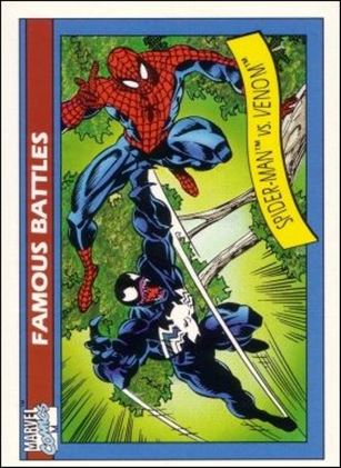 Marvel Universe: Series 1 (Base Set) card 106 Spider-Man vs Venom