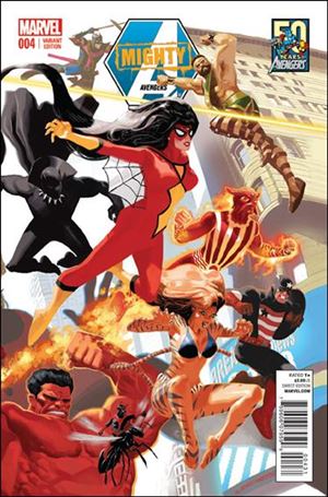 Mighty Avengers (2013) issue 4-C Daniel Acuna Avengers 50th Anniversary Cover