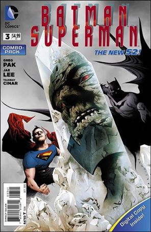 Batman/Superman (2013) issue 3-C Unbagged Jae Lee Cover Combo Pack