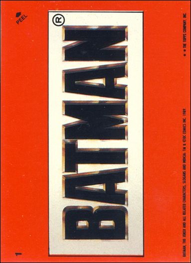 Batman: Series 1 (Sticker Subset) card 1