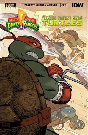 Mighty Morphin Power Rangers / Teenage Mutant Ninja Turtles II issue 3-D Paolo Rivera Cover