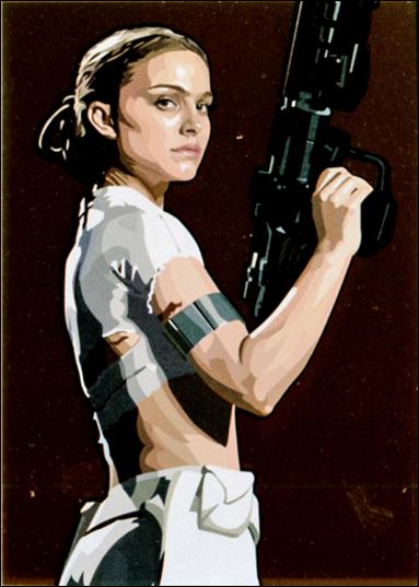 Star Wars Galaxy: Series 5 (Foil Subset) card 10-B Padme Amidala Bronze Foil