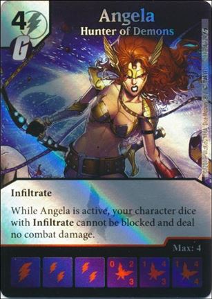 Marvel Dice Masters Guardians of the Galaxy  card 117 Angela: Hunter of Demons
