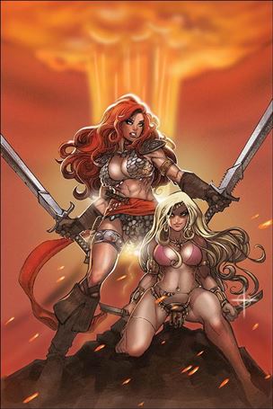 Invincible Red Sonja issue 10-L Moritat Virgin Cover