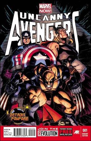 Uncanny Avengers (2012) issue 1-T Ryan Stegman Detroit Fanfare Cover