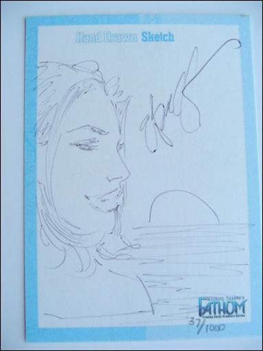 Michael Turner's Fathom (Sketch Card Subset) card E Basaldua-C Aspen III