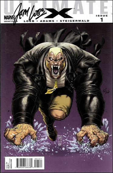 Ultimate X issue 1-K DF 1:15 "Villain" Cover (Signed by Jeph Loeb) 1/12