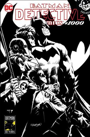 Detective Comics (1937) issue 1000-UC Pat Gleason Newbury Comics B&W Cover 1/1000