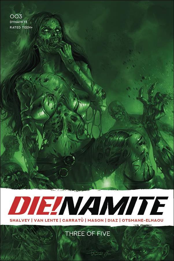 Die!namite issue 3-U Lucio Parrillo 1:21 Green Tint Cover