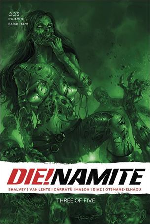 Die!namite issue 3-U Lucio Parrillo 1:21 Green Tint Cover