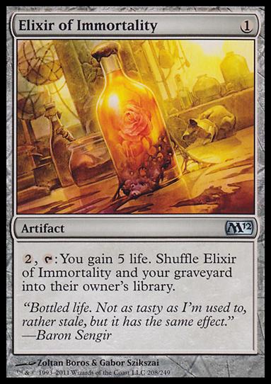 Magic the Gathering: 2012 Core Set (Base Set) card 208 Elixir of Immortality