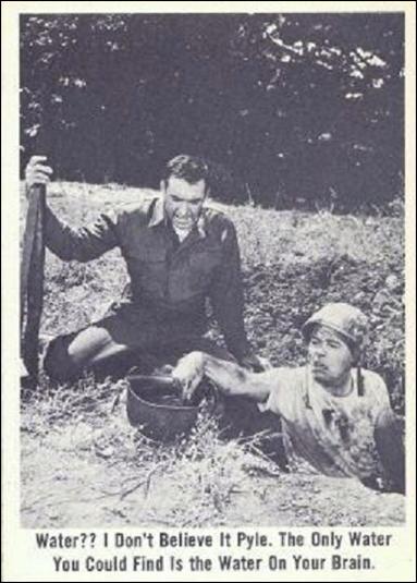 Gomer Pyle (Base Set) card 59 Water?? I Don't Believe it Pyle. The Only Water 