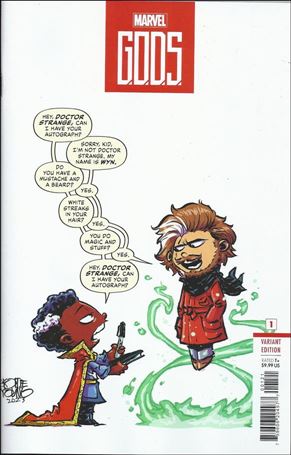 G.O.D.S. issue 1-D Skottie Young Cover