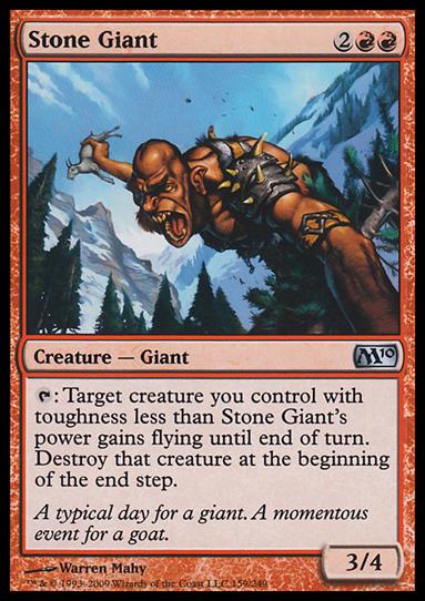 Magic the Gathering: 2010 Core Set (Base Set) card 159 Stone Giant