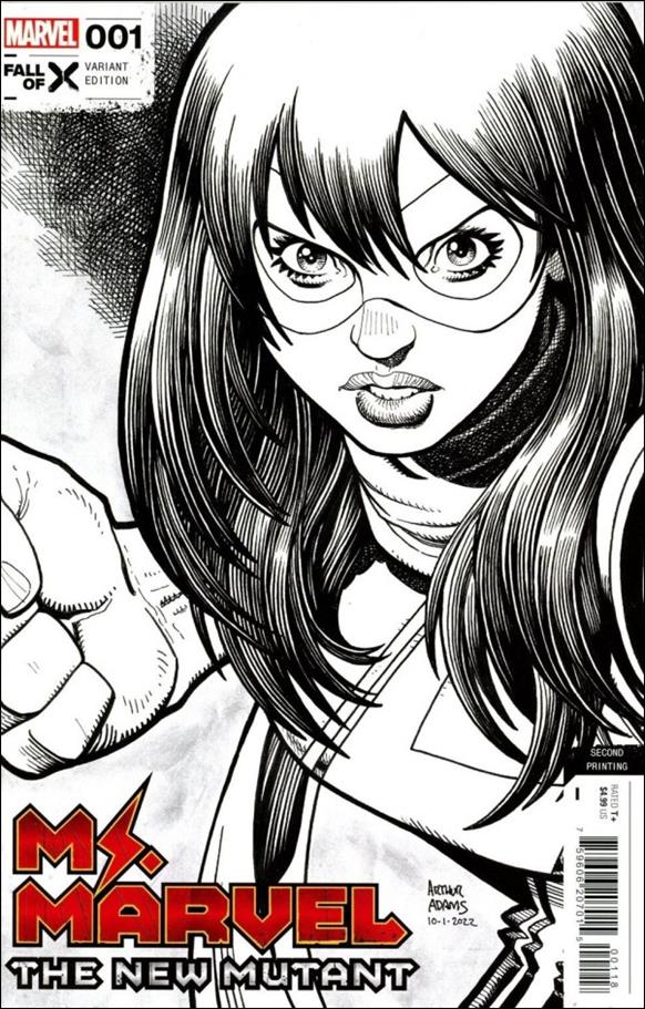 Ms. Marvel: The New Mutant issue 1-L Arthur Adams B&W 1:25 Cover (Second Printing)