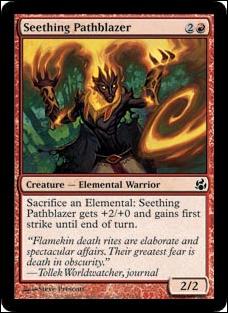 Magic the Gathering: Morningtide (Base Set) card 101 Seething Pathblazer