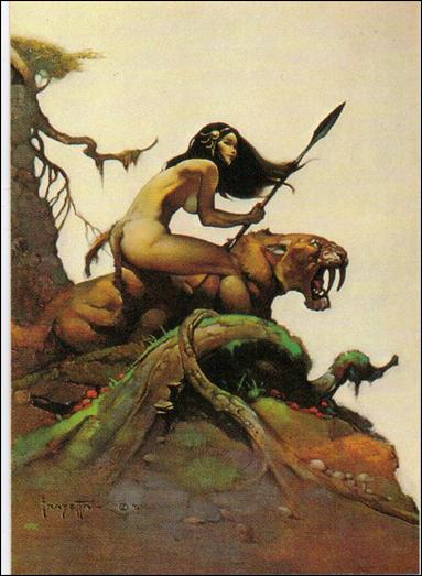 Frazetta (Base Set) card 81 Savage Pellucidar