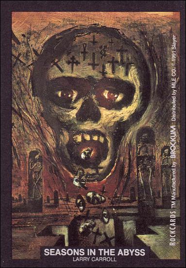 Rock Cards (Artwork Stick-on Subset) card nn-13 Seasons In The Abyss - Larry Carroll