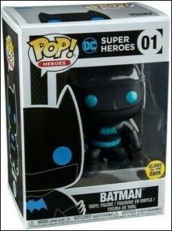 POP! Heroes figure 1-X Batman (Silhouette) (Glow) Entertainment Earth