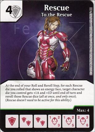 Marvel Dice Masters Civil War card 95 Rescue: To the Rescue 