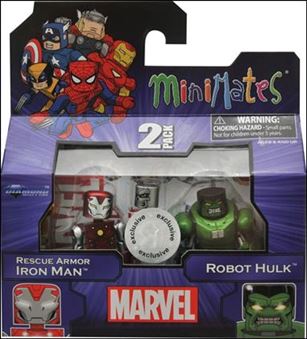 Marvel Minimates (Exclusives) figure 111 Rescue Armor Iron Man and Robot Hulk