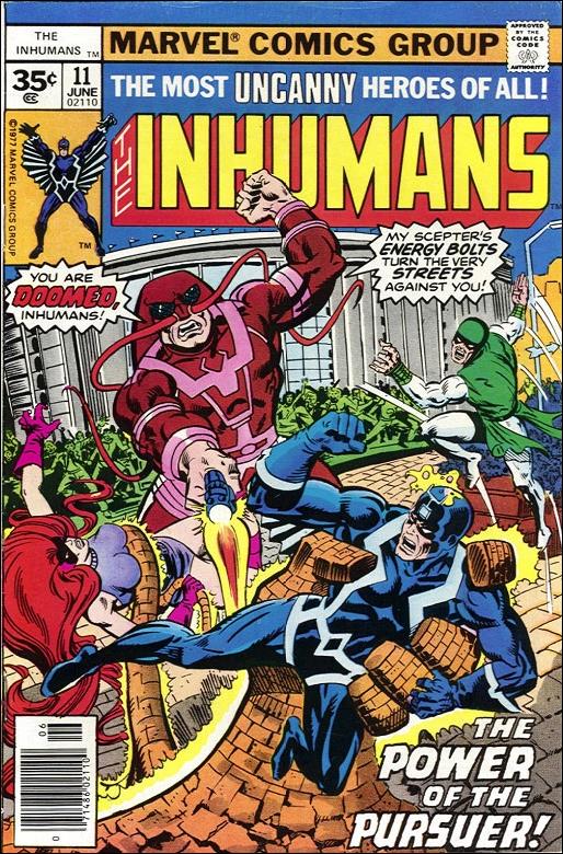 Inhumans (1975) issue 11-B 35 Cent Price Cover