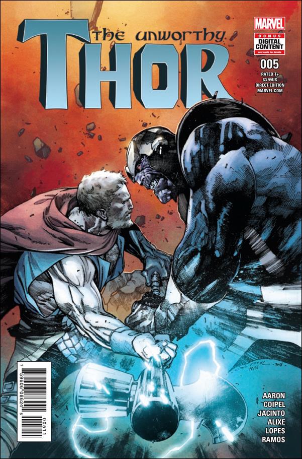 Unworthy Thor issue 5 Olivier Coipel Cover