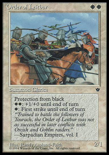 Magic the Gathering: Fallen Empires (Base Set) card 16-C Order of Leitbur