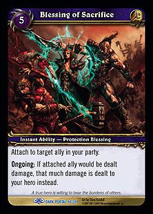 World of Warcraft: Through the Dark Portal (Base Set) card 56 Blessing of Sacrifice