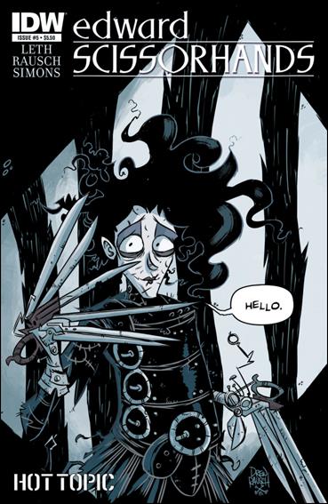 Edward Scissorhands issue 5-C Drew Rausch Hot Topic Cover