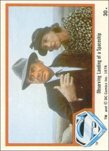 Superman (Movie) Series 1 (Base Set) card 30 Observing Landing of a Spaceship