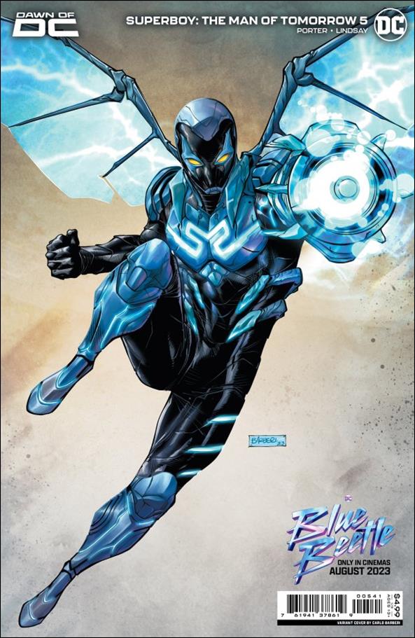 Superboy: The Man of Tomorrow issue 5-C Carlo Barberi Blue Beetle Movie Cardstock Cover