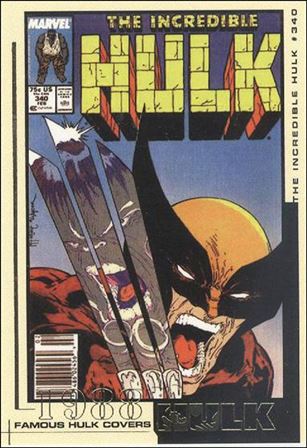 Hulk Film and Comic Cards (Famous Hulk Covers Subset) card FC30 The Incredible Hulk Cover #340 - 1988